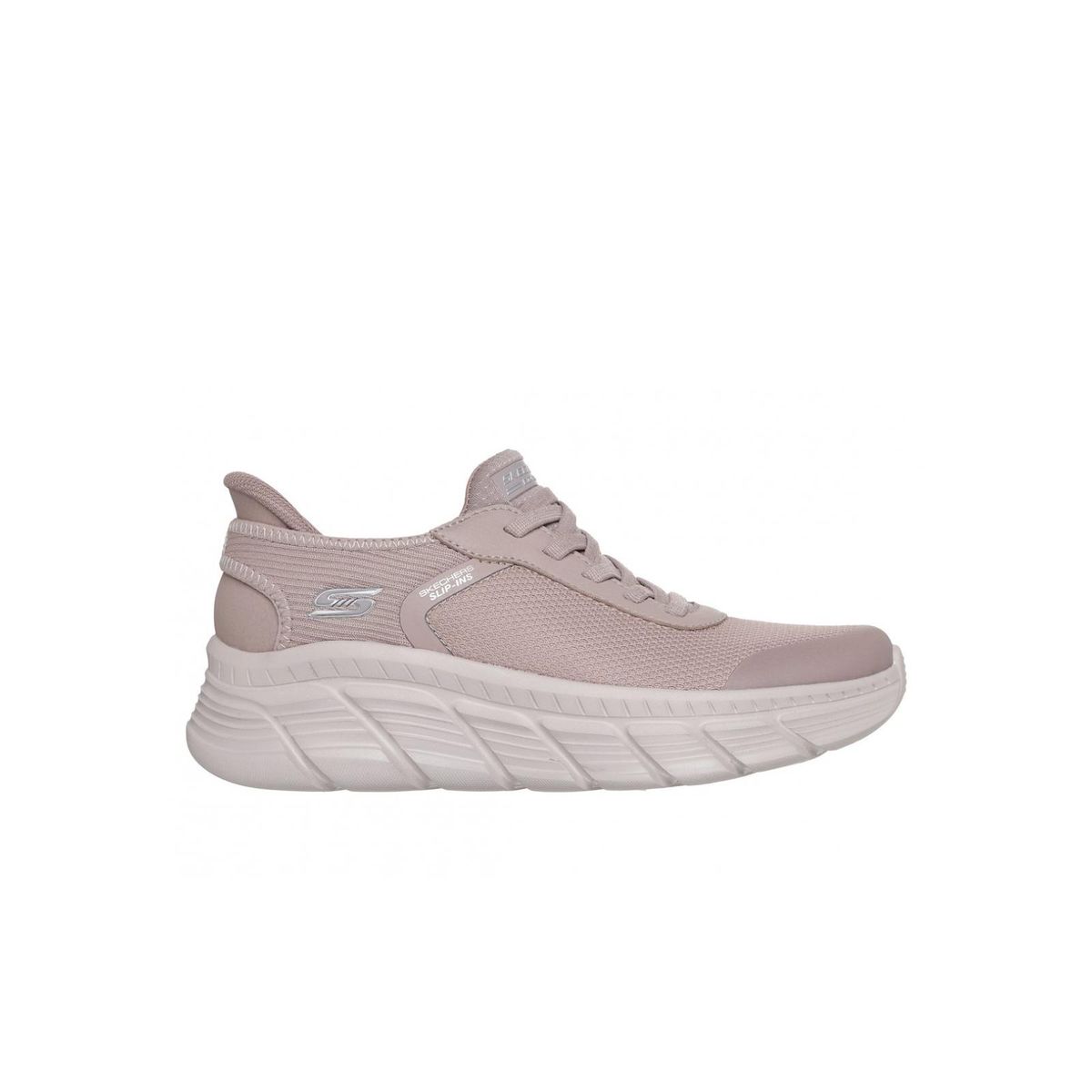 SKECHERS - Zapatillas Mujer Slip-ins Bobs B Flex Hi Beige TP Skechers