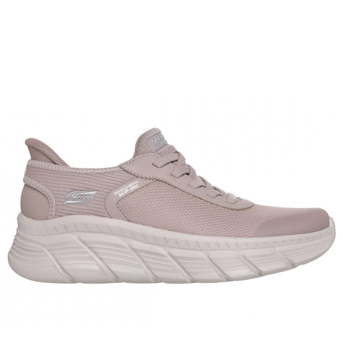 SKECHERS - Zapatillas Mujer Slip-ins Bobs B Flex Hi Beige TP Skechers