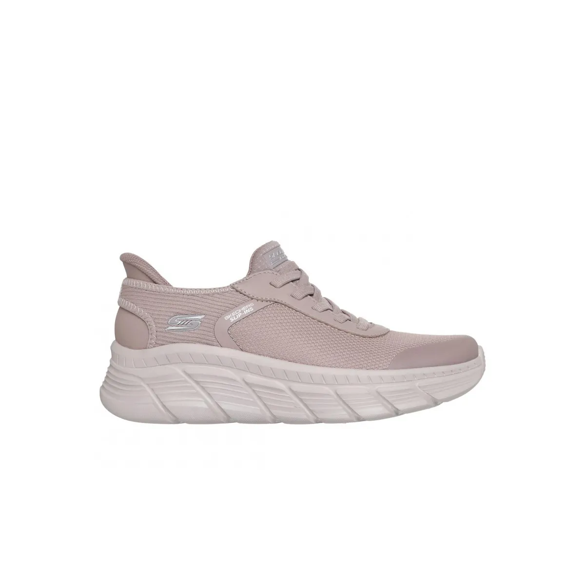 SKECHERS - Zapatillas Mujer Slip-ins Bobs B Flex Hi Beige TP Skechers