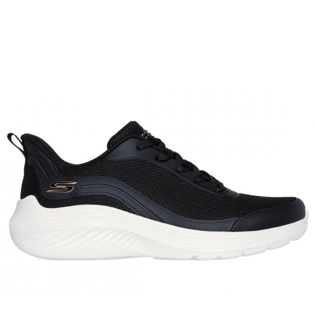 SKECHERS - Zapatillas Mujer Slip-ins Bobs Squad Waves Negro BL Skechers