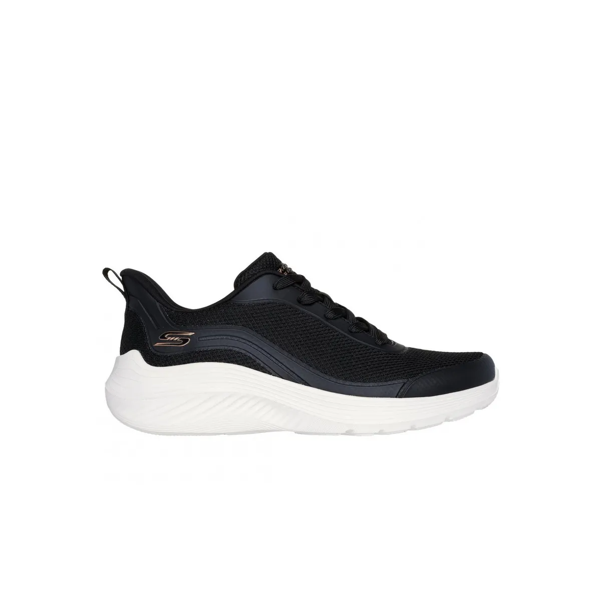 SKECHERS - Zapatillas Mujer Slip-ins Bobs Squad Waves Negro BL Skechers