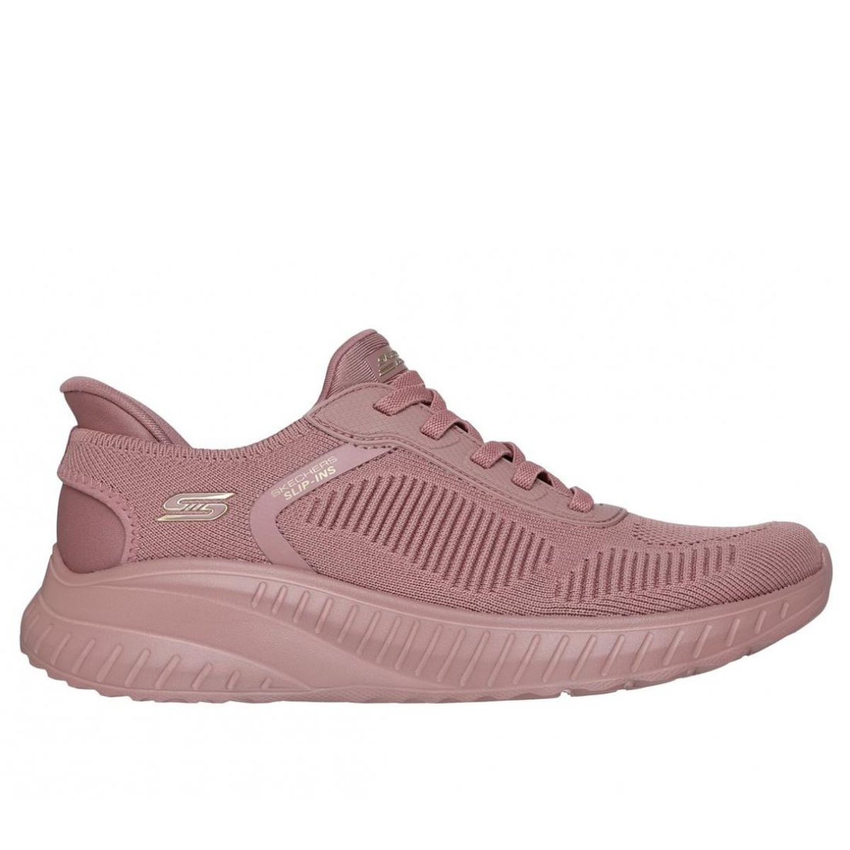 SKECHERS - Zapatillas Mujer Slipins Bobs Squad Chaos Rosado Skechers
