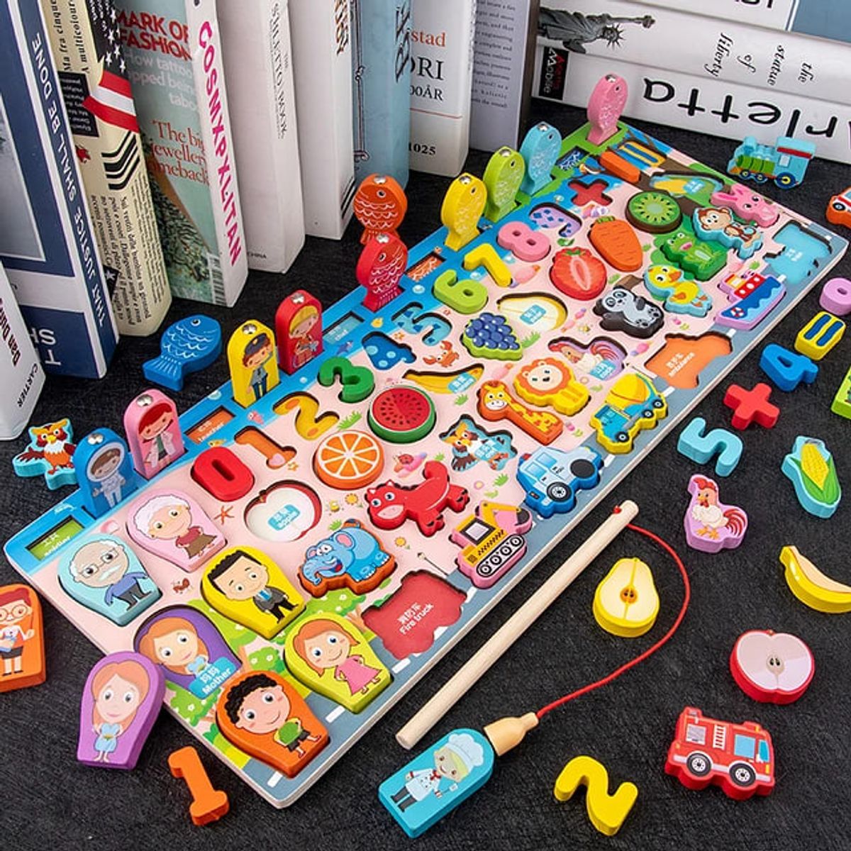GENERICO - Juego de madera rompecabezas para niños Colores Números