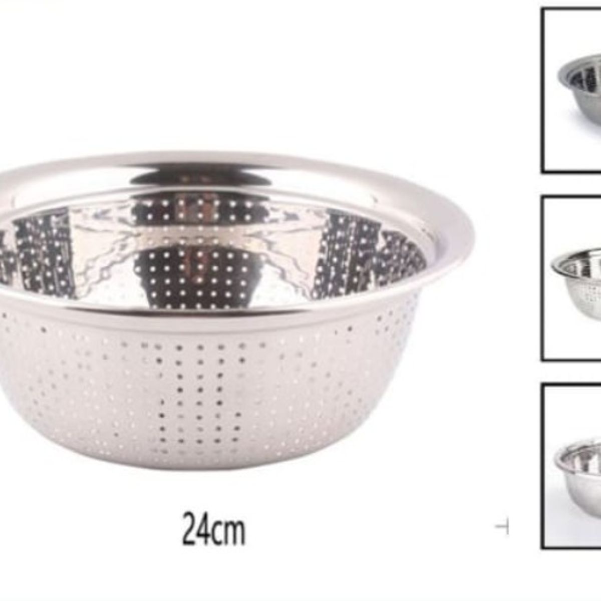 GENERICO - Colador Tamizador Acero Inoxidable 24 Cm
