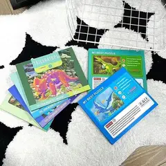 GENERICO - Juguete libro puzzle con imán para niños diseño dinosaurios