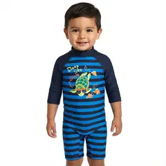 BONVERANO - Traje De Baño Manga Larga Bebé Niños Protección Solar UV