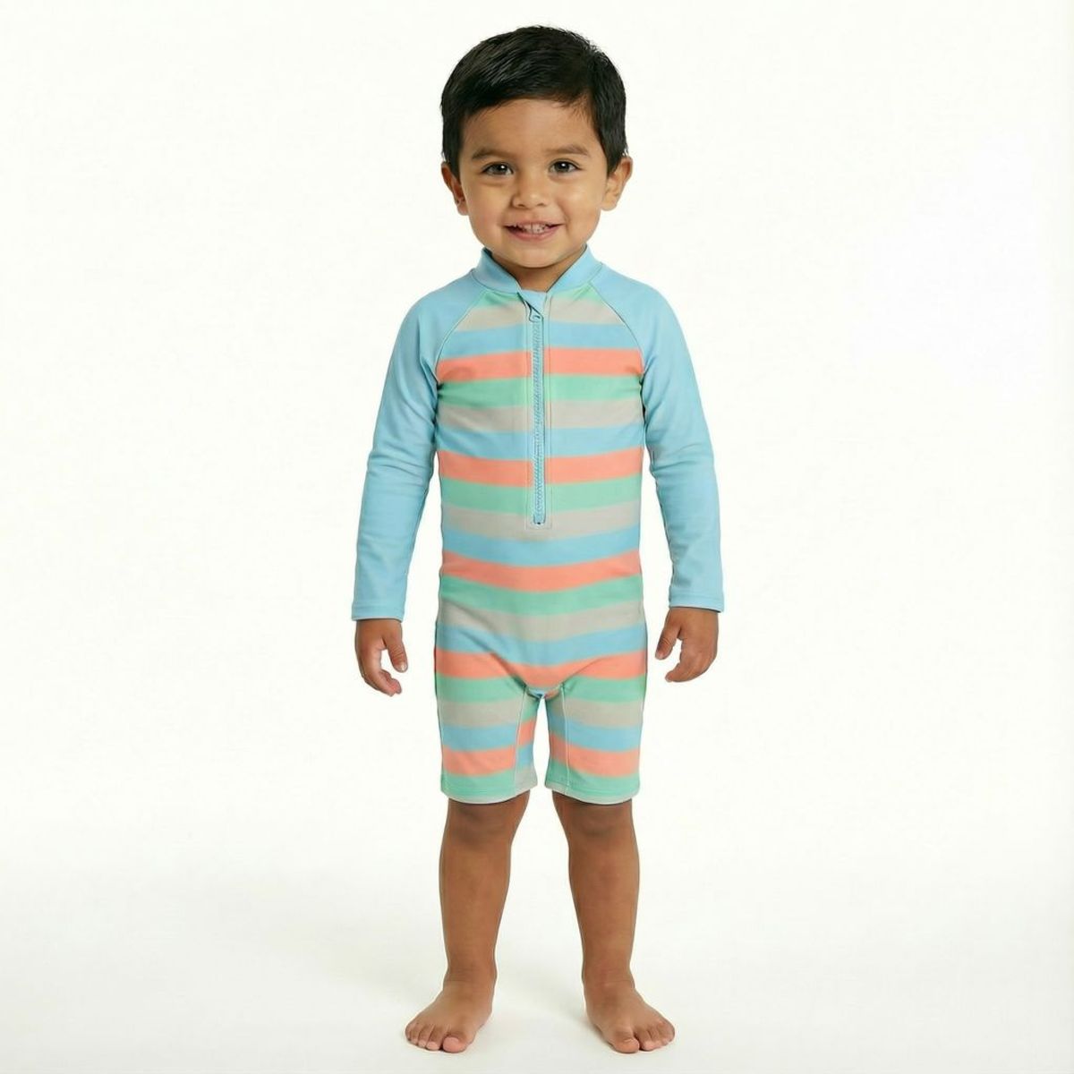 BONVERANO - Traje De Baño Manga Larga  Bebé Niños Protección Solar UV