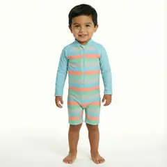 BONVERANO - Traje De Baño Manga Larga Bebé Niños Protección Solar UV