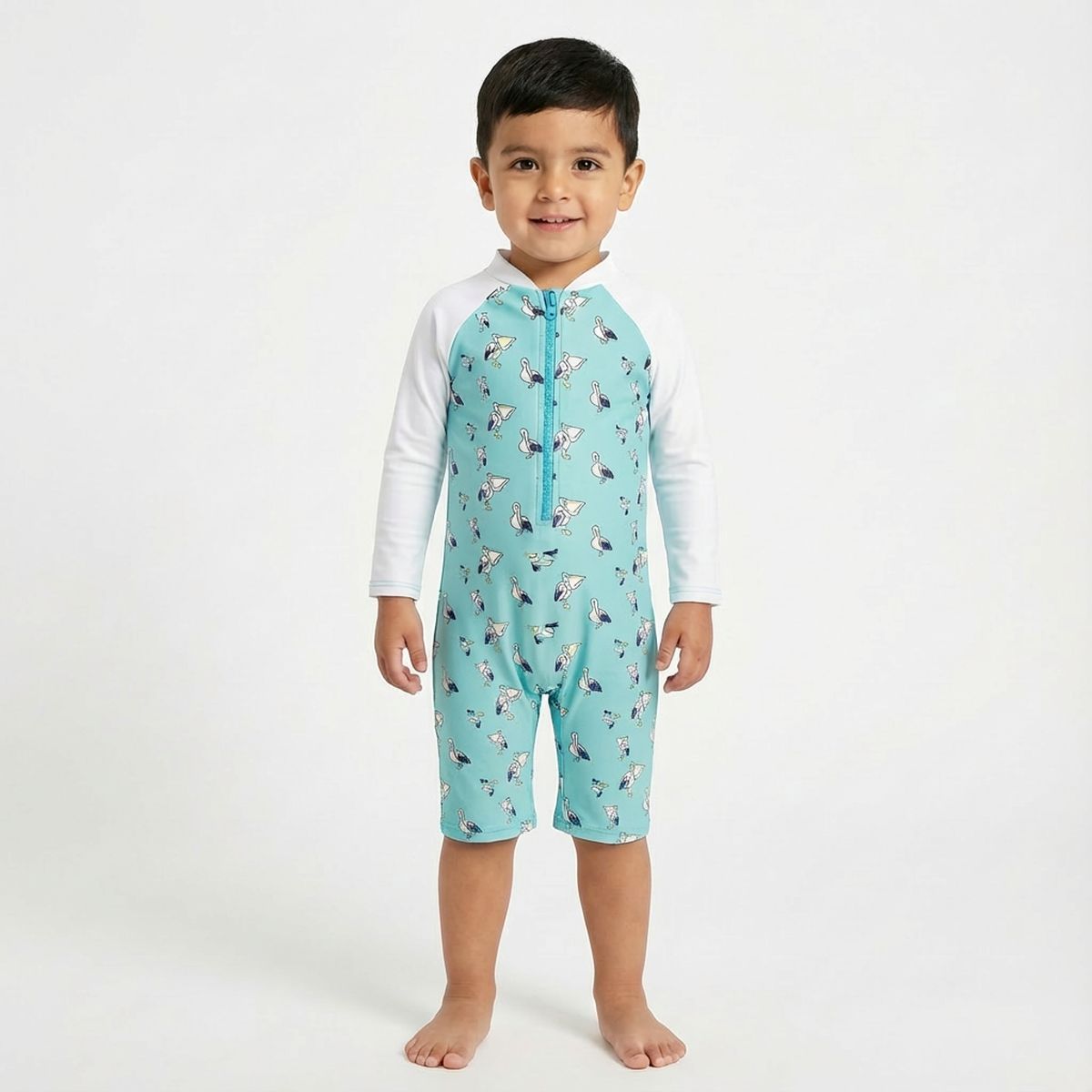 BONVERANO - Traje De Baño Manga Larga  Bebé Niños Protección Solar UV