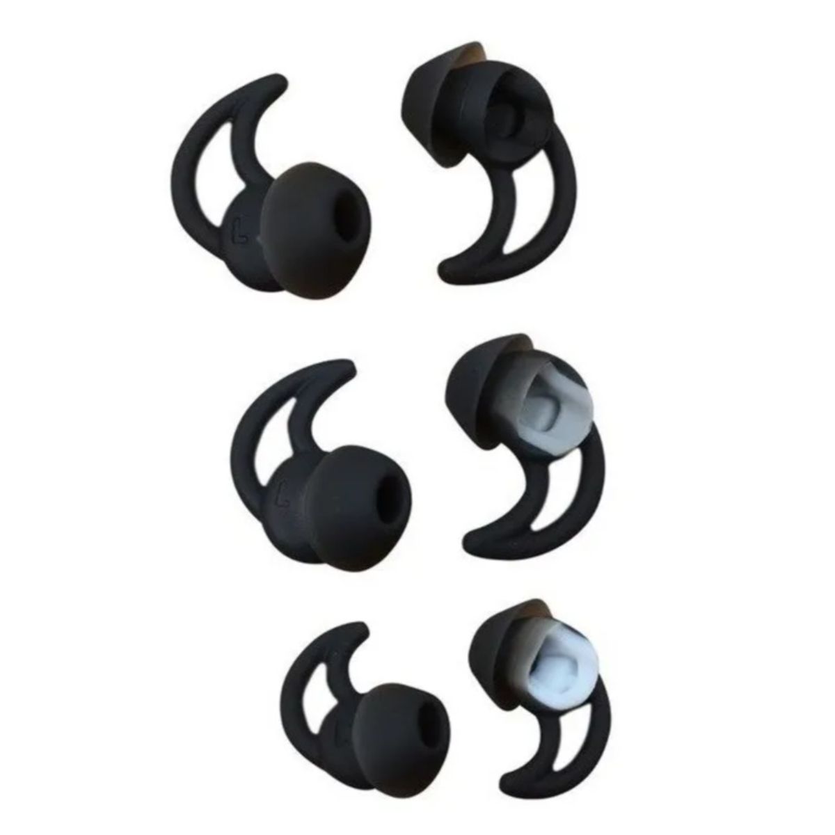 GENERICO - 3 Par Siliconas Para Bose Quiet Control Qc20 Qc30 Soundsport