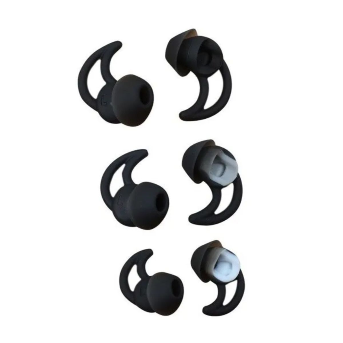 GENERICO - 3 Par Siliconas Para Bose Quiet Control Qc20 Qc30 Soundsport