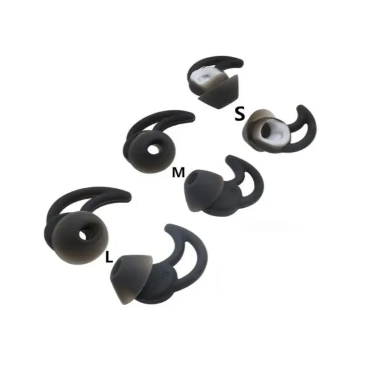 GENERICO - 3 Par Siliconas Para Bose Quiet Control Qc20 Qc30 Soundsport