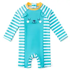 BONVERANO - Traje De Baño Manga Larga Bebé Niños Protección Solar UV