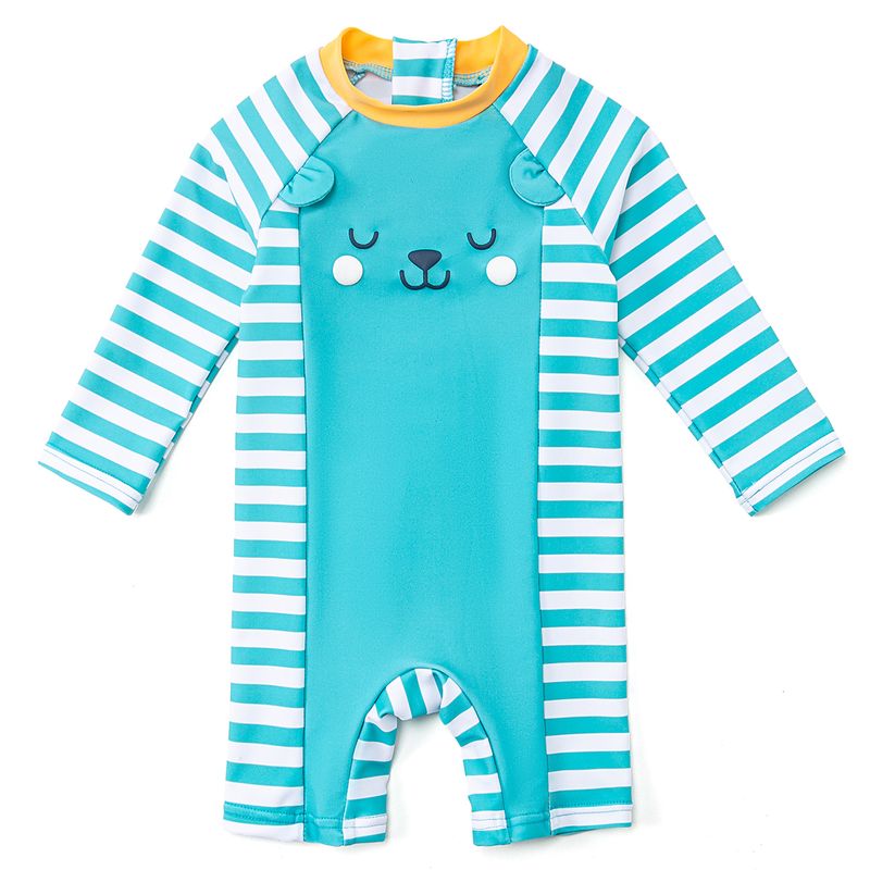 BONVERANO - Traje De Baño Manga Larga  Bebé Niños Protección Solar UV