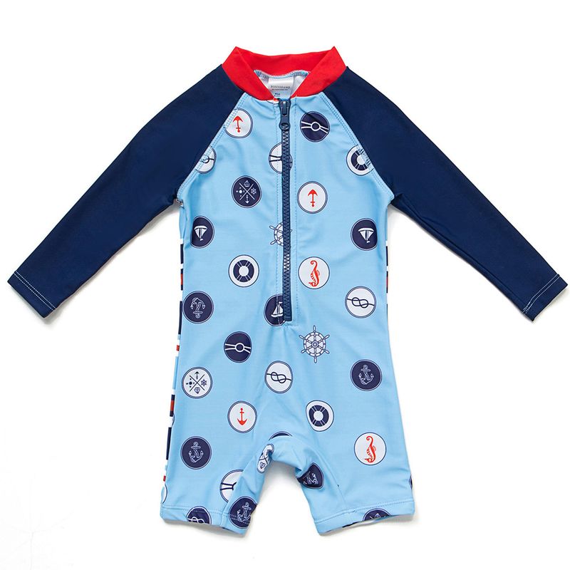 BONVERANO - Traje De Baño Manga Larga  Bebé Niños Protección Solar UV