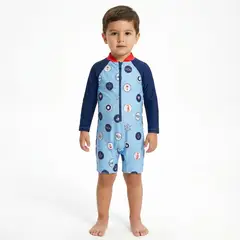 BONVERANO - Traje De Baño Manga Larga Bebé Niños Protección Solar UV