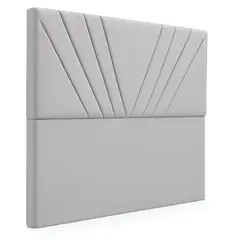 GENERICO - Respaldo De Cama 2 Plazas Siena Gris Claro Perla