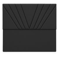 Respaldo De Cama 2 Plazas Siena Gris Grafito