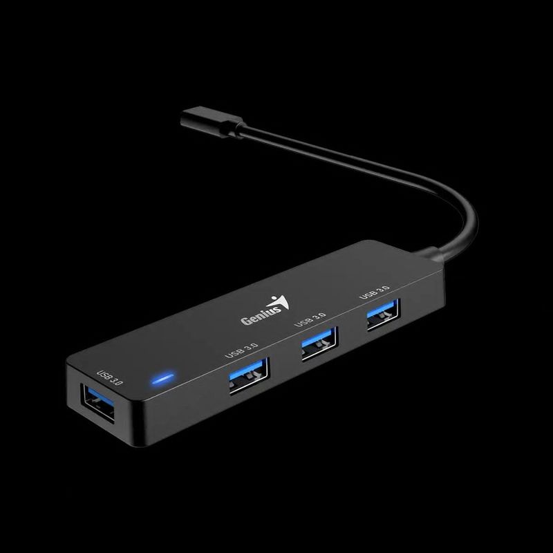 GENIUS - Hub USB-C Genius UH-400 4 Puertos en 1 USB 3.0.