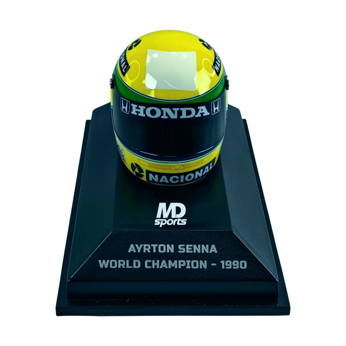 FORMULA 1 - Casco Formula 1 Ayrton Senna Campeon 1990 Minichamps Esc 1:8