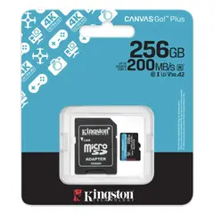 KINGSTON - Memoria Micro SD 256 GB Canvas Plus Uhs-i A1 v30 200 Mb/S nueva generacion