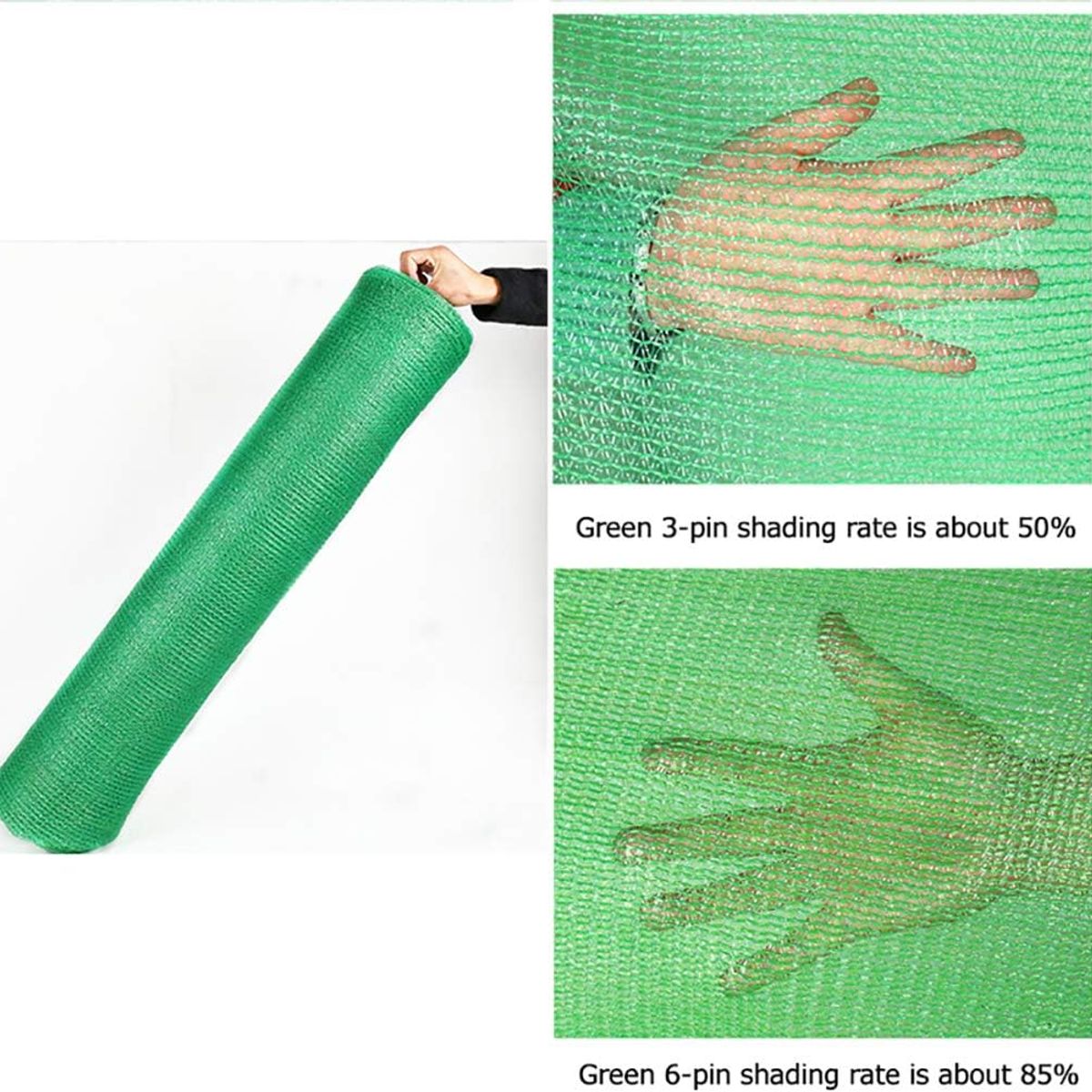 KUANGYE - Malla Raschel 80% Sombra Verde 2.1 Mts X 10 Metros (21 Mt2)