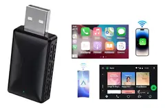 PUREPOWER - Carplay Inalambrico Adaptador Mini 2en1 Iphone Android auto