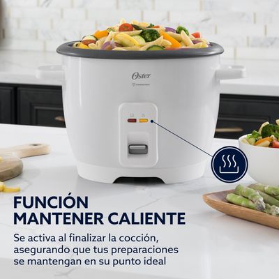 Imagen 2 del producto Arrocera 7 Tazas Antiadherente DiamondForce CKSTRCB7DFWHT