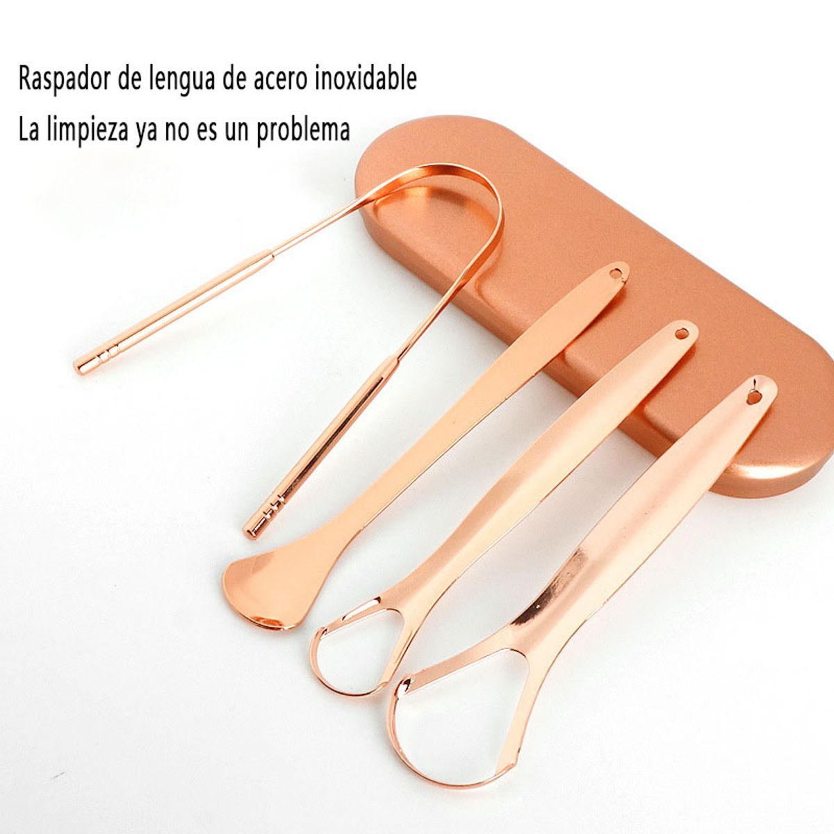 GENERICO - Limpiador De Lengua De Acero Inoxidable Paquete De 3