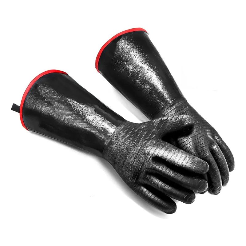 KUANGYE - 500°c Guantes Alta Temperatura Cocina Hornos Asado Parrilla