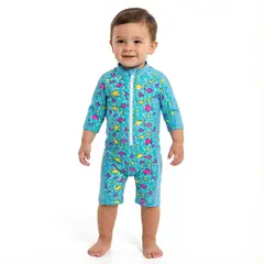 BONVERANO - Traje De Baño Manga Larga Bebé Niños Protección Solar UV