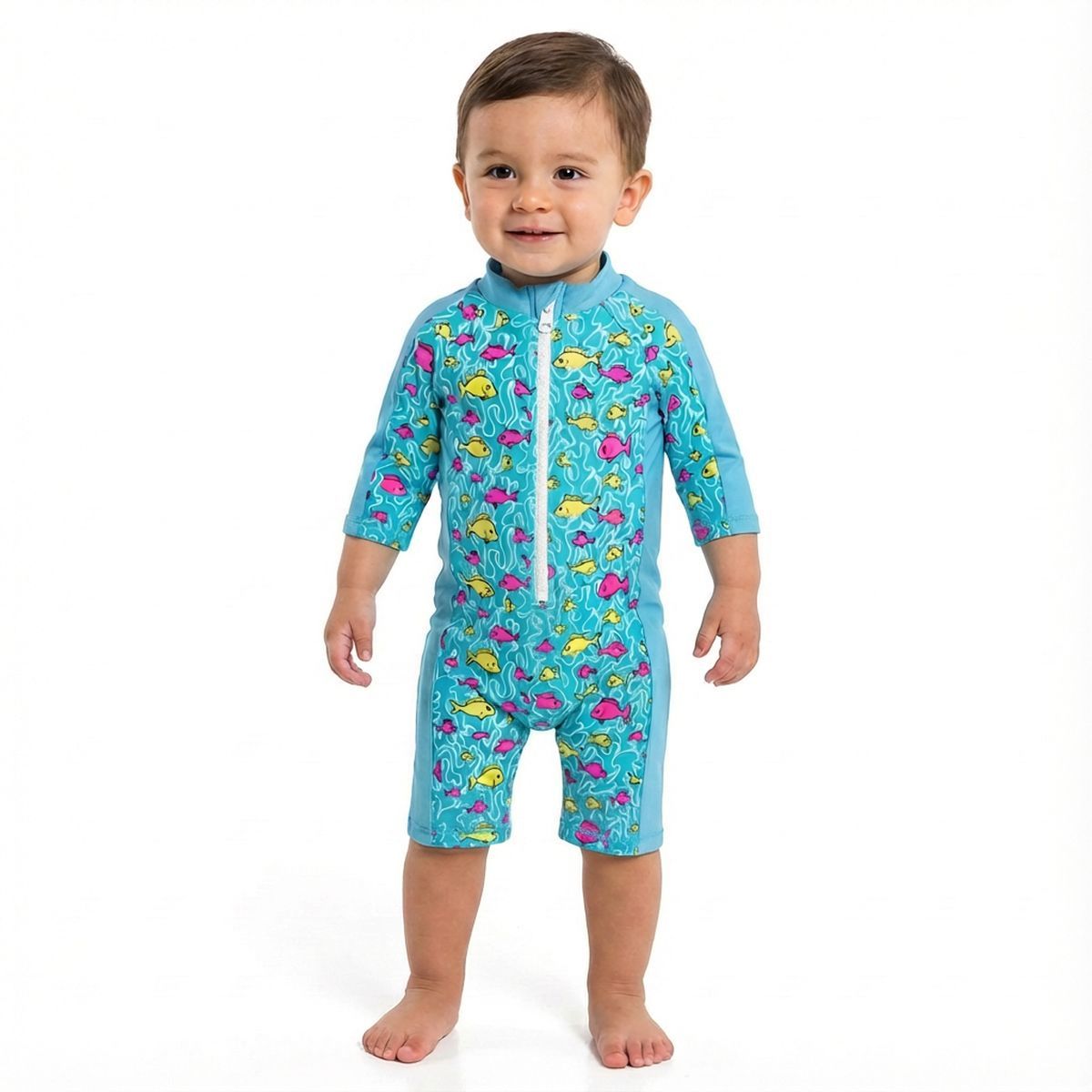 BONVERANO - Traje De Baño Manga Larga  Bebé Niños Protección Solar UV