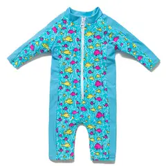 BONVERANO - Traje De Baño Manga Larga Bebé Niños Protección Solar UV
