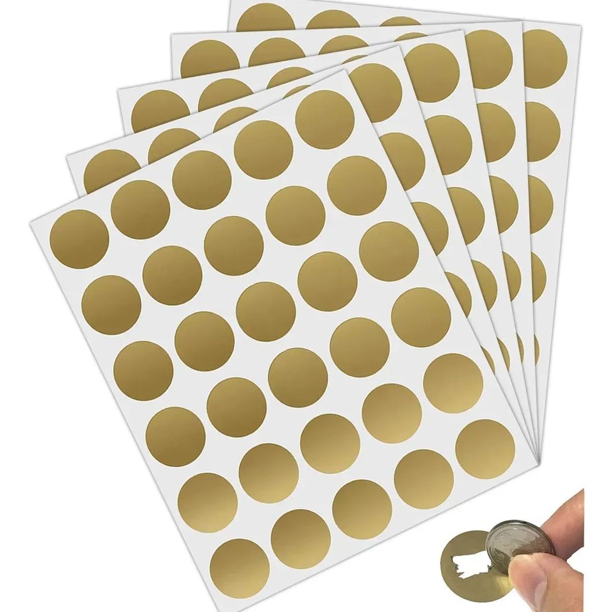 KUANGYE - 300 Stickers Raspe Y Gana,etiquetas Autoadhesivas Rascables