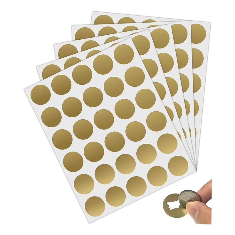 KUANGYE - 300 Stickers Raspe Y Gana,etiquetas Autoadhesivas Rascables