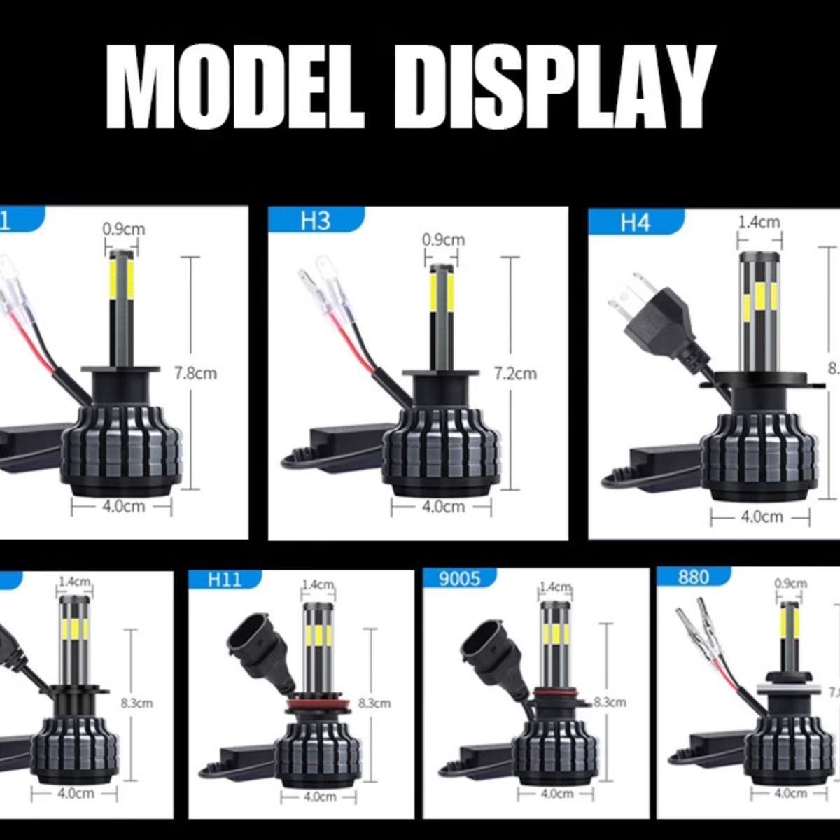 ATURE - Premium Kit De Focos Faros Csp Led 9005 H10 HB3