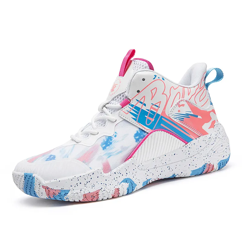 DANWEILE - Zapatillas de baloncesto antideslizantes para jóvenes Rosa