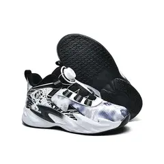 DANWEILE - Zapatillas de baloncesto transpirables con hebilla giratoria