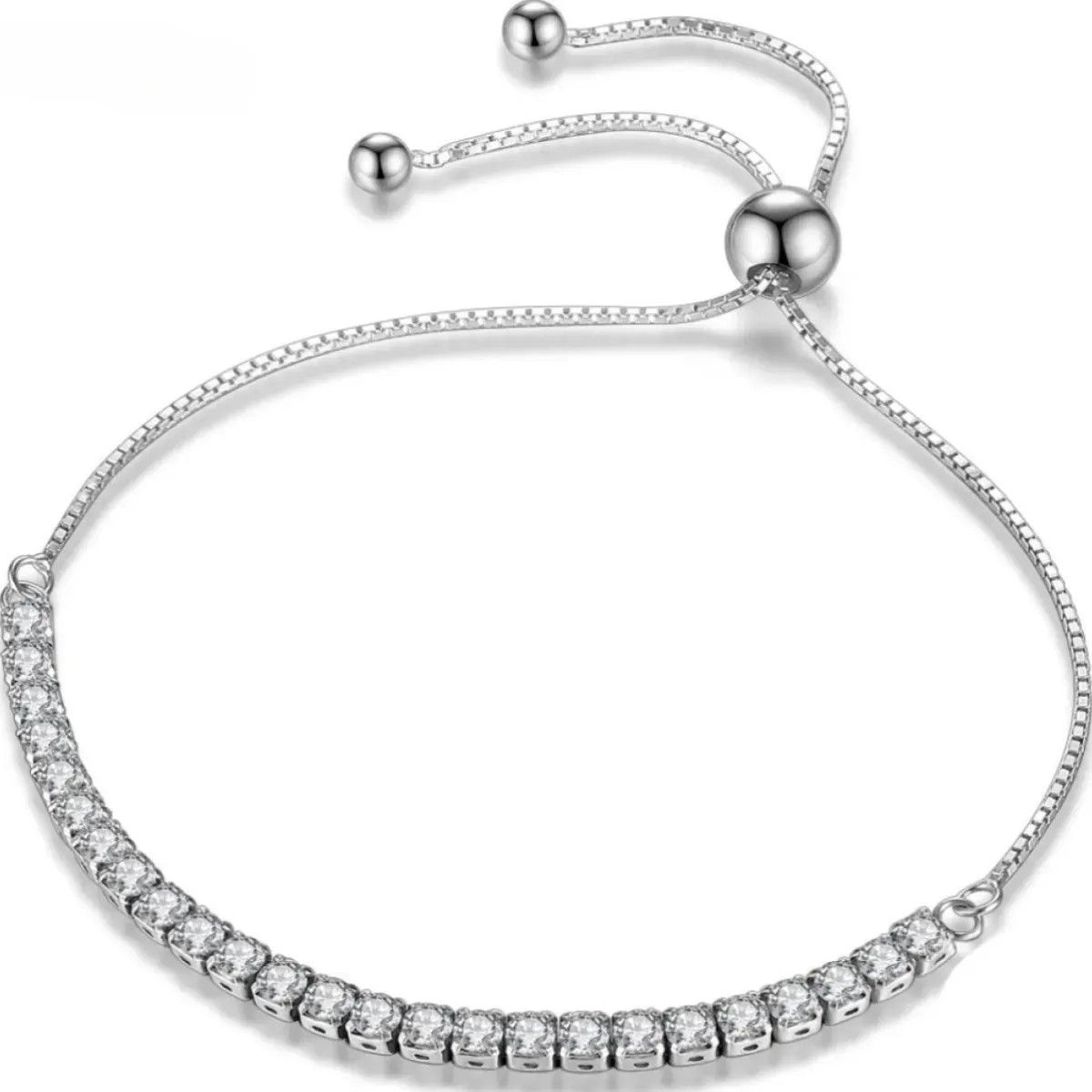KUANGYE - Pulsera Bañado en plata Mujer Elegante Regalo Joya Charm Pareja