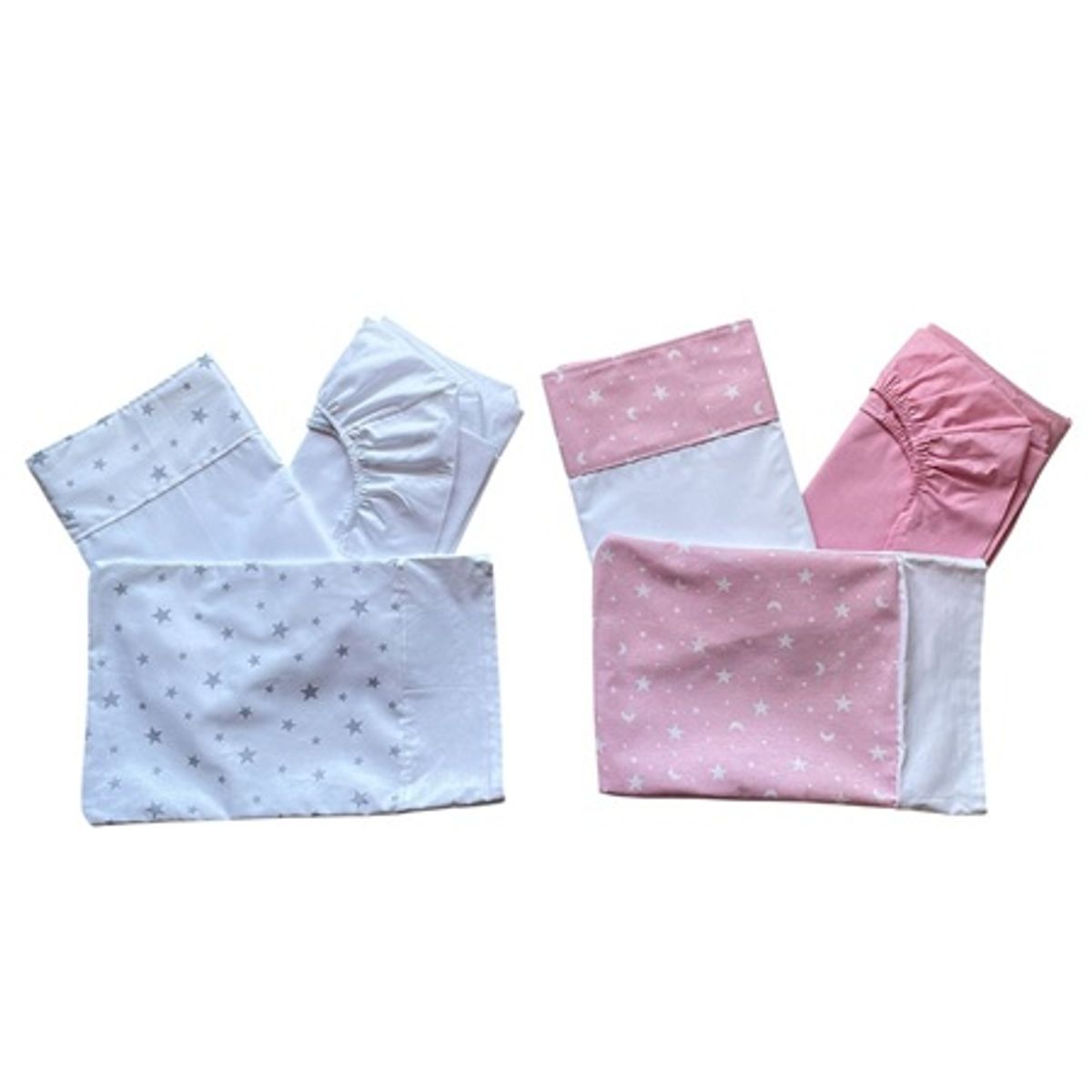 GENERICO - Pack De 2 Juego De Sabana Cuna Colecho Niña