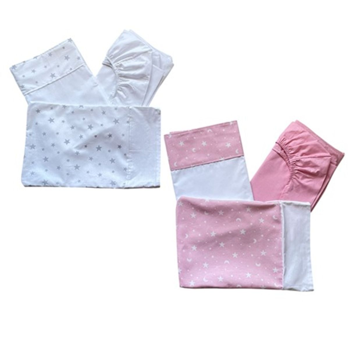 GENERICO - Pack De 2 Juego De Sabana Cuna Colecho Niña