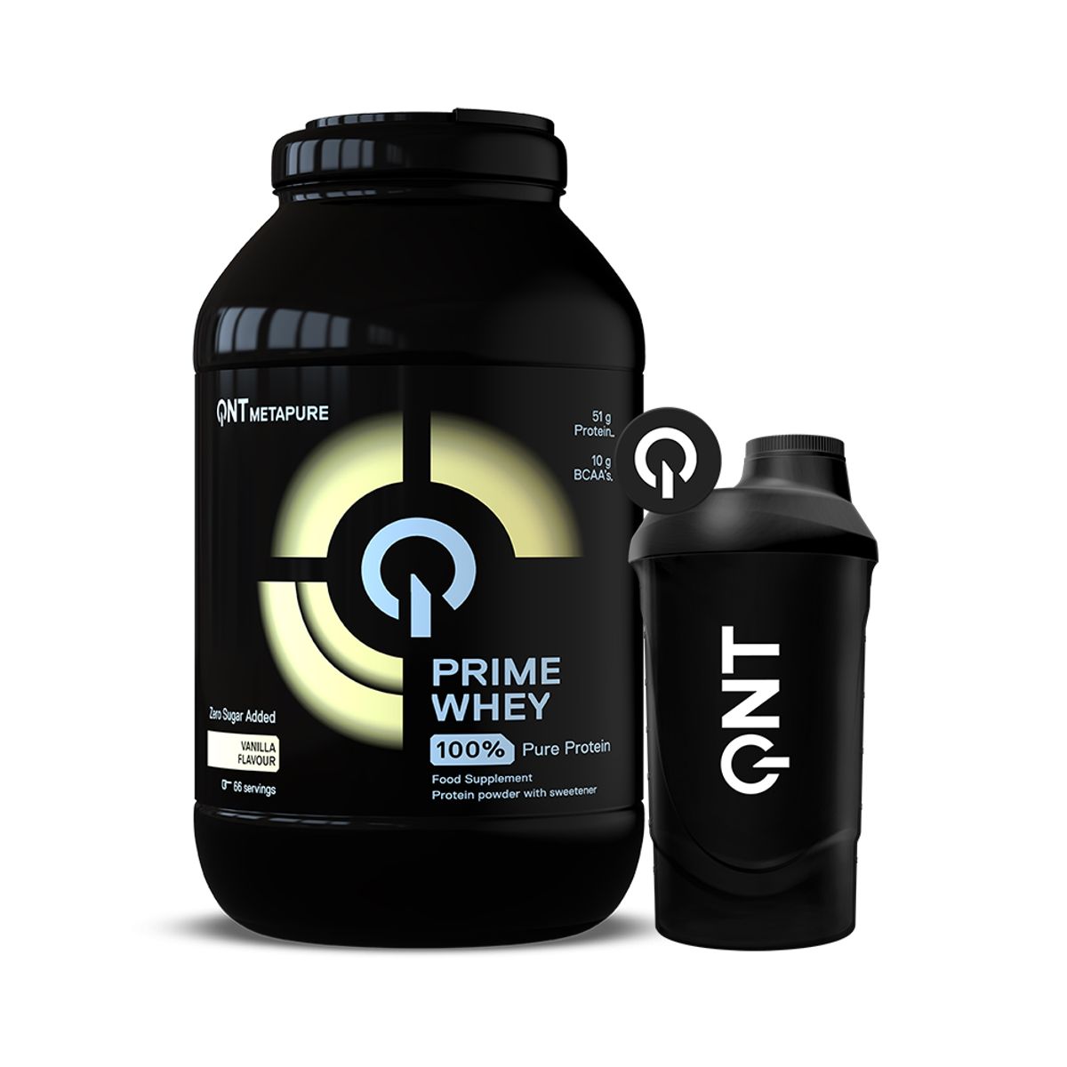 QNT - Pack Proteína Prime Whey 2kg Vainilla + Shaker de Regalo