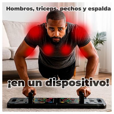 Imagen 2 del producto Tabla Multifuncional Flexiones 9 en 1 Entrena Pecho y Brazos