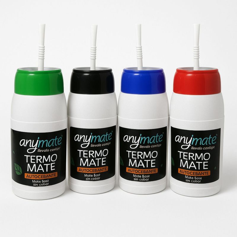 GENERICO - Termo Mate Listo Autocebante 500ml Negro