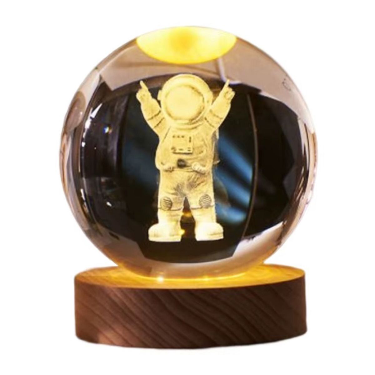 GEN - Lampara Led Cristal Bola  Astronauta 3D
