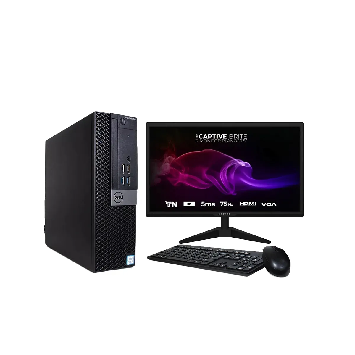DELL - KIT PC DELL OPTIPLEX 3050 SFF INTEL CORE I5 3.60GHZ 8GB RAM 240GB SSD WIN10 PRO
