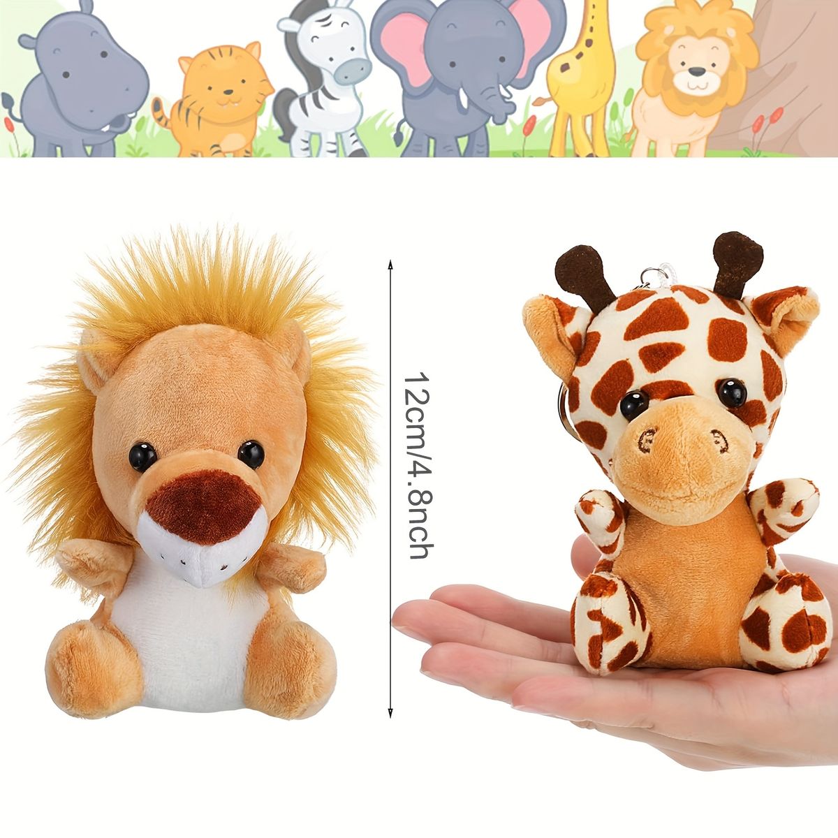 VATYERTY - Sumind - 6 mini peluches de animales del bosque