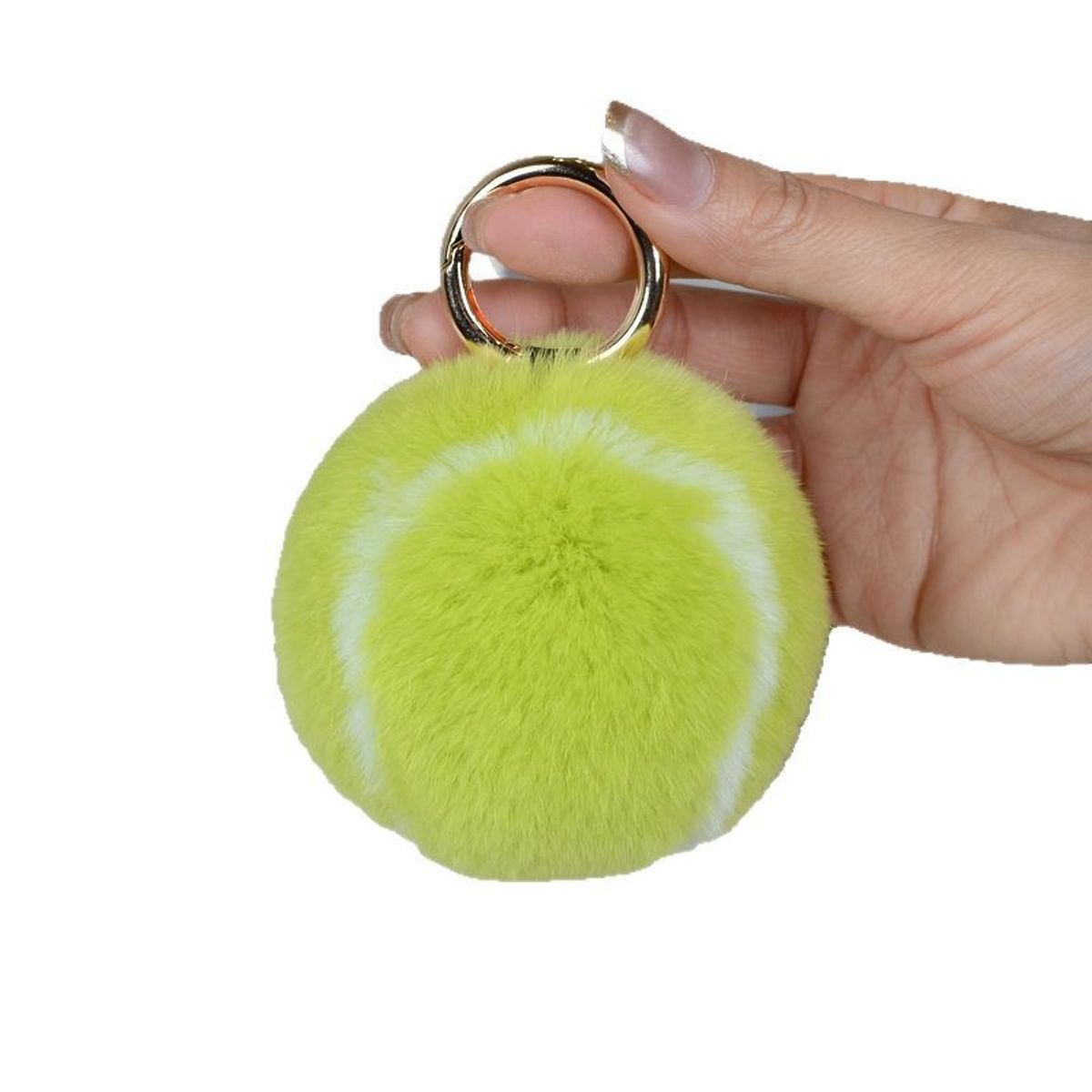 VATYERTY - Lindo llavero de peluche con forma de pelota de tenis