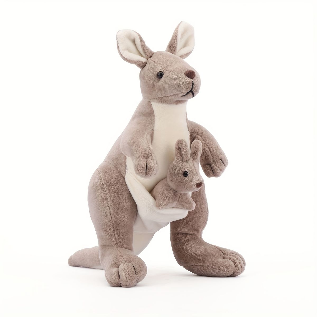 VATYERTY - Adorable peluche 2 en 1 de la familia canguro