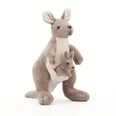 VATYERTY - Adorable peluche 2 en 1 de la familia canguro